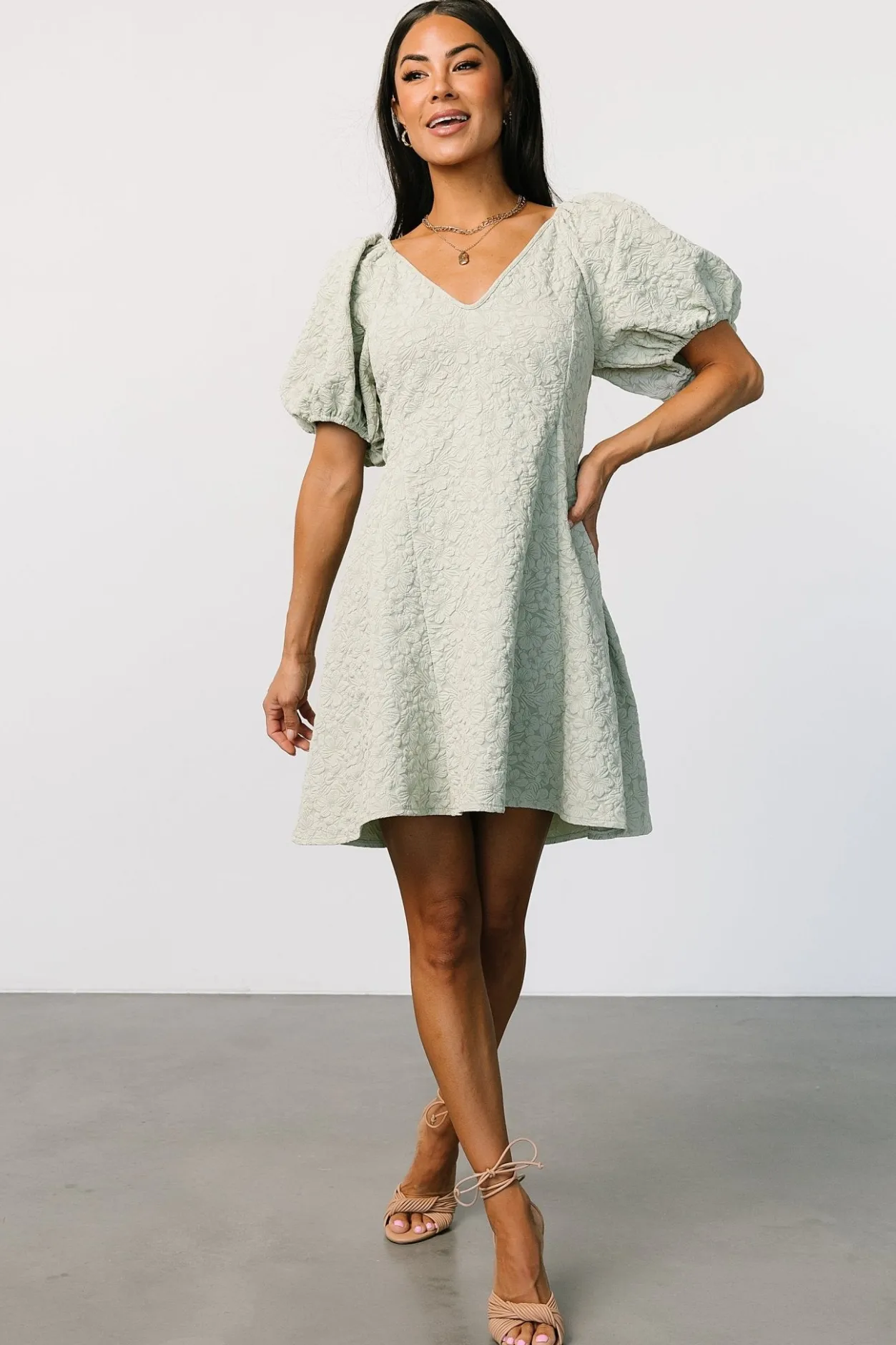 Hot Baltic Born Eulalie Mini Dress | Sage