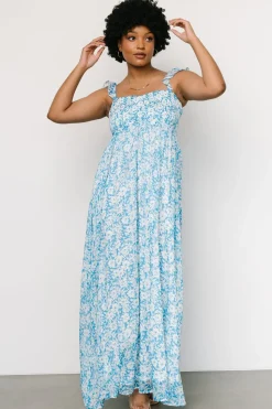 Outlet Baltic Born Evanthe Maxi Dress | Blue + White Floral Blue+WhiteFloral