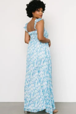 Outlet Baltic Born Evanthe Maxi Dress | Blue + White Floral Blue+WhiteFloral