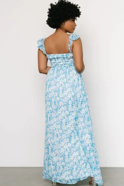 Outlet Baltic Born Evanthe Maxi Dress | Blue + White Floral Blue+WhiteFloral