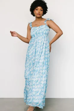 Outlet Baltic Born Evanthe Maxi Dress | Blue + White Floral Blue+WhiteFloral
