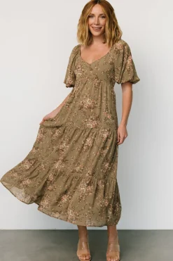 Sale Baltic Born Evelette Dress | Olive Floral OliveFloral