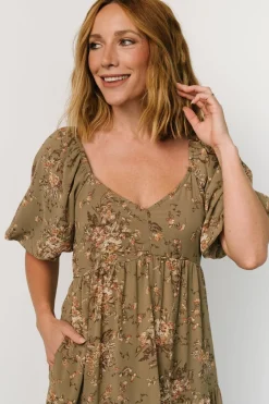 Sale Baltic Born Evelette Dress | Olive Floral OliveFloral