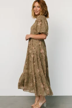 Sale Baltic Born Evelette Dress | Olive Floral OliveFloral