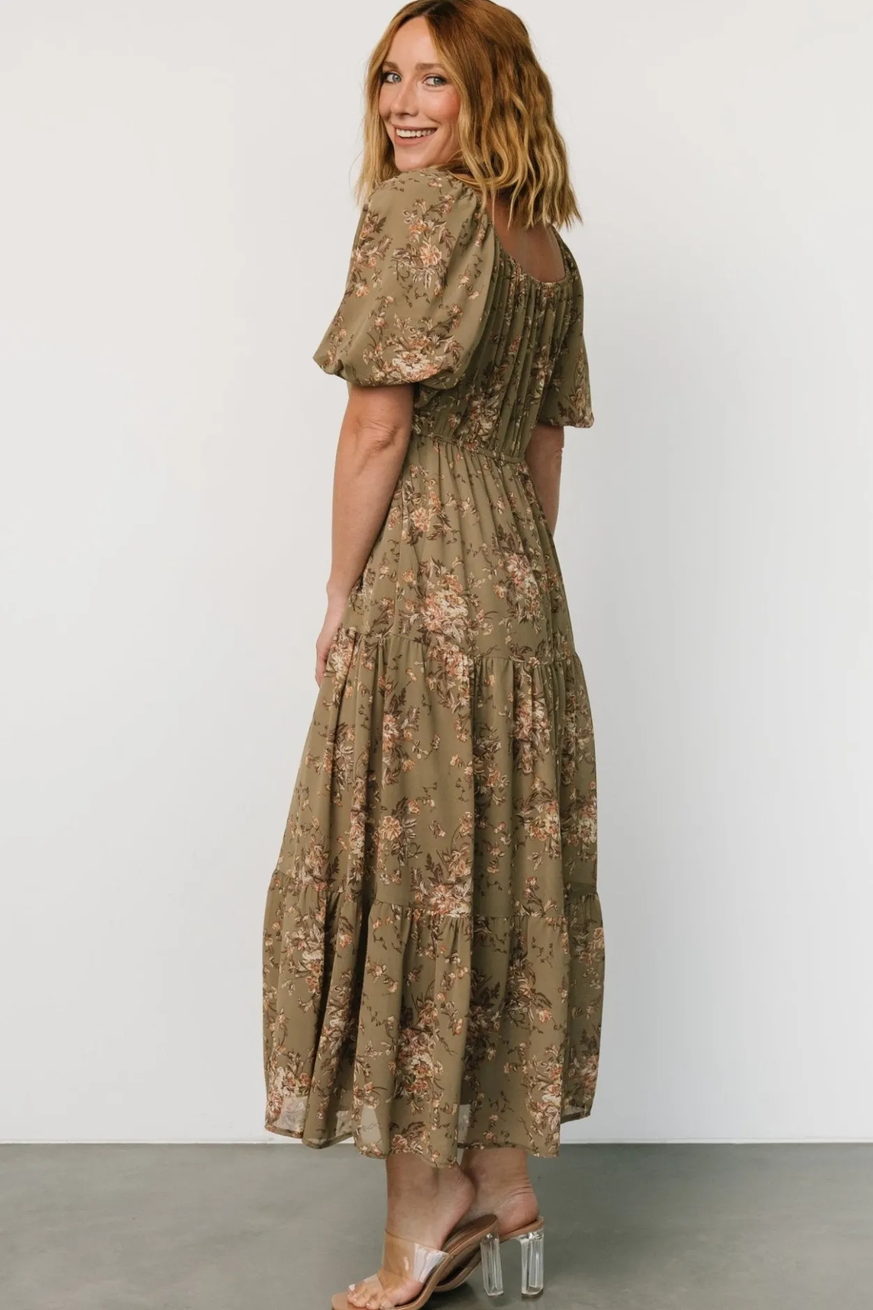 Sale Baltic Born Evelette Dress | Olive Floral OliveFloral