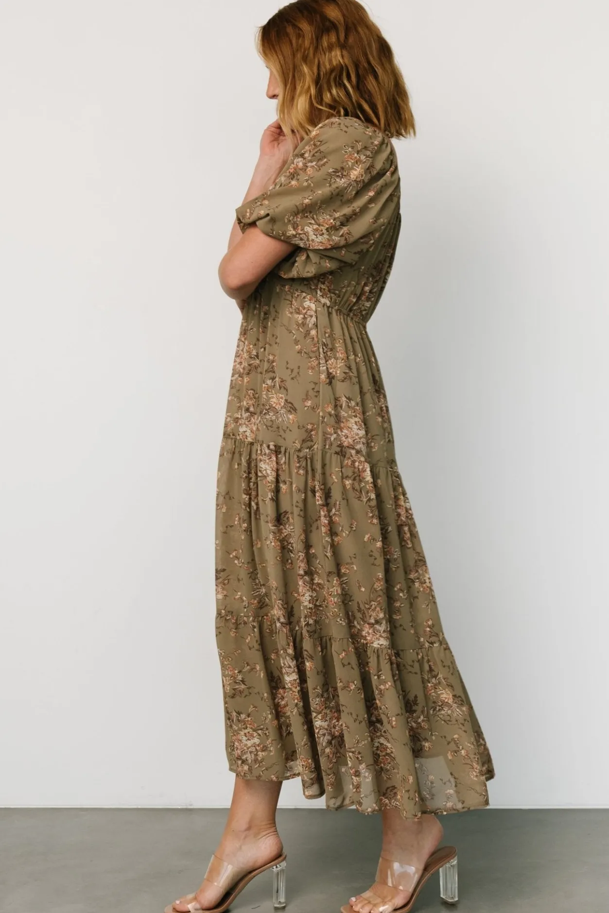 Sale Baltic Born Evelette Dress | Olive Floral OliveFloral