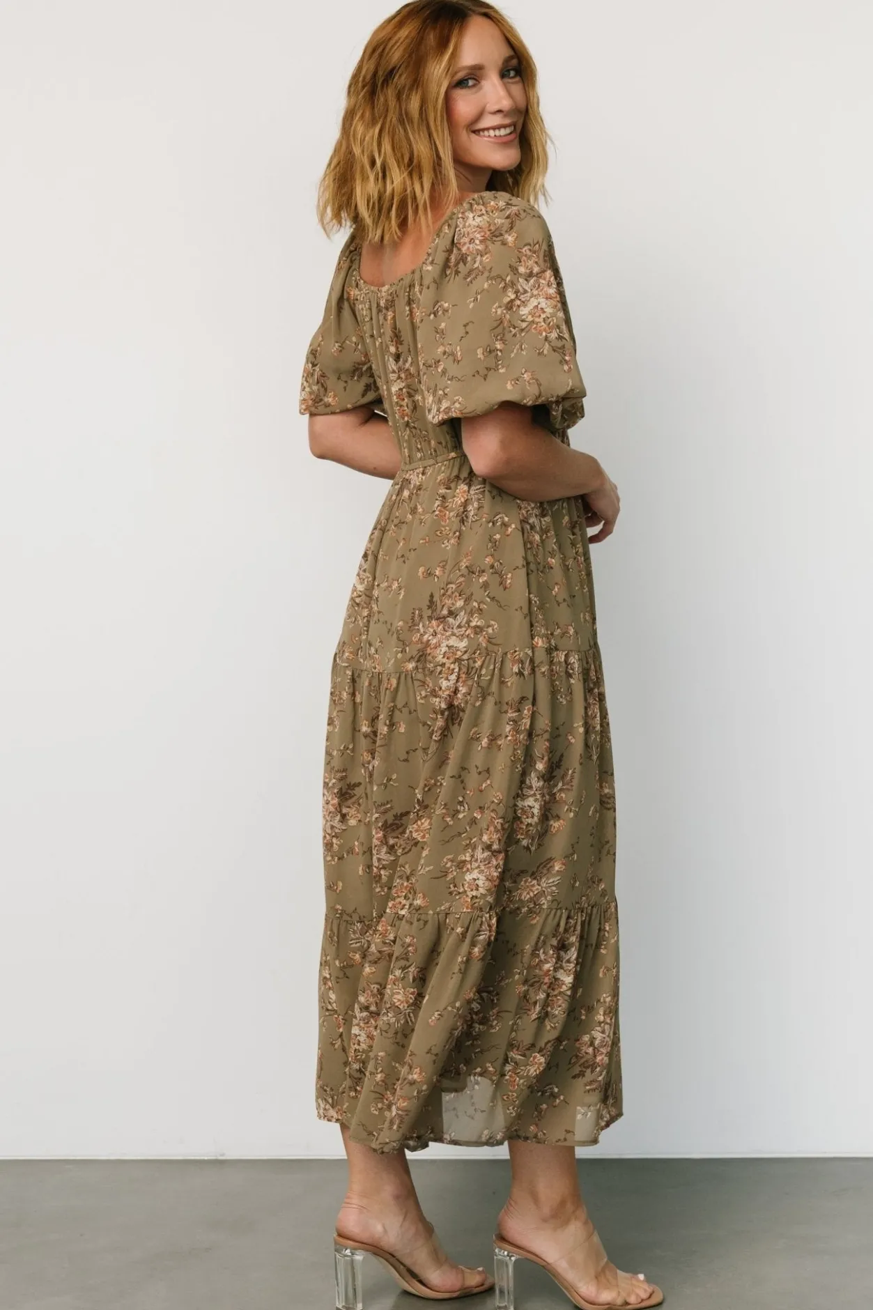 Sale Baltic Born Evelette Dress | Olive Floral OliveFloral