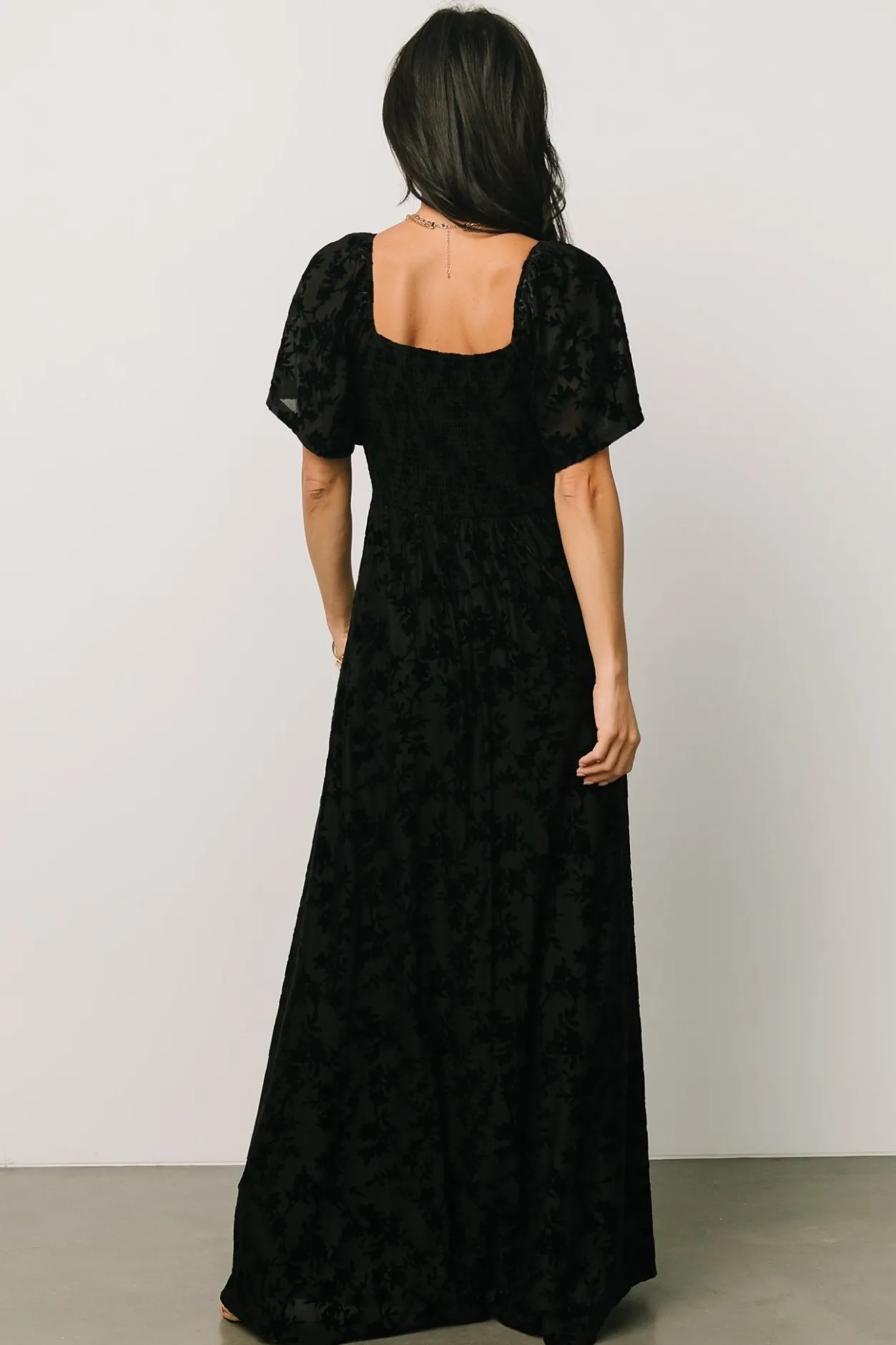 Clearance Baltic Born Everley Velvet Maxi Dress | Black