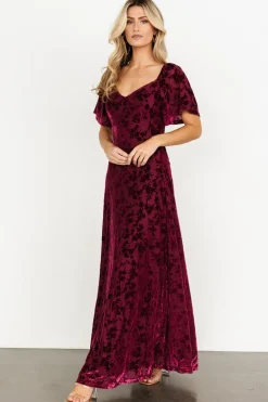 Best Baltic Born Everley Velvet Maxi Dress | Mulberry