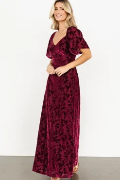 Best Baltic Born Everley Velvet Maxi Dress | Mulberry
