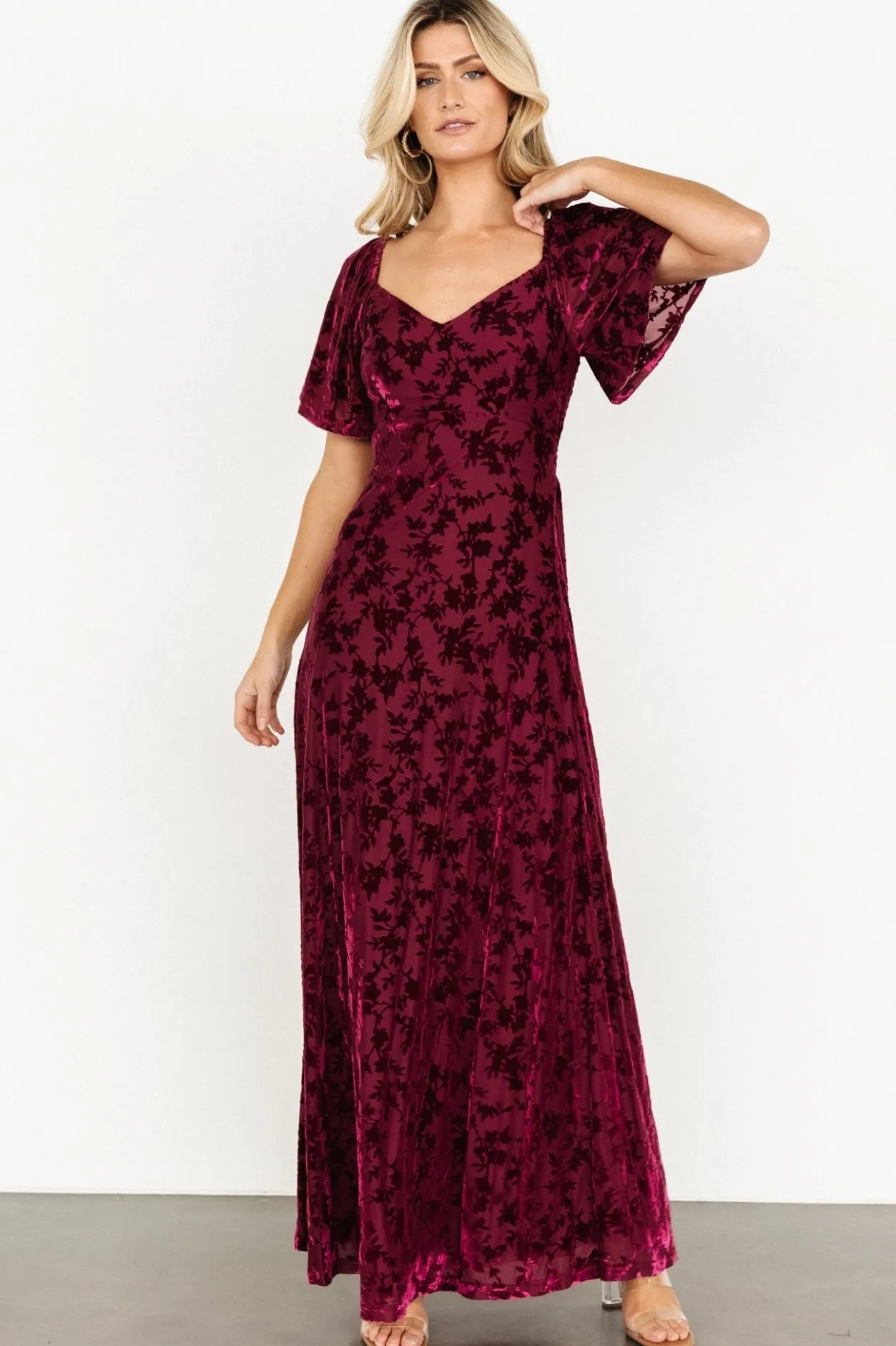 Best Baltic Born Everley Velvet Maxi Dress | Mulberry