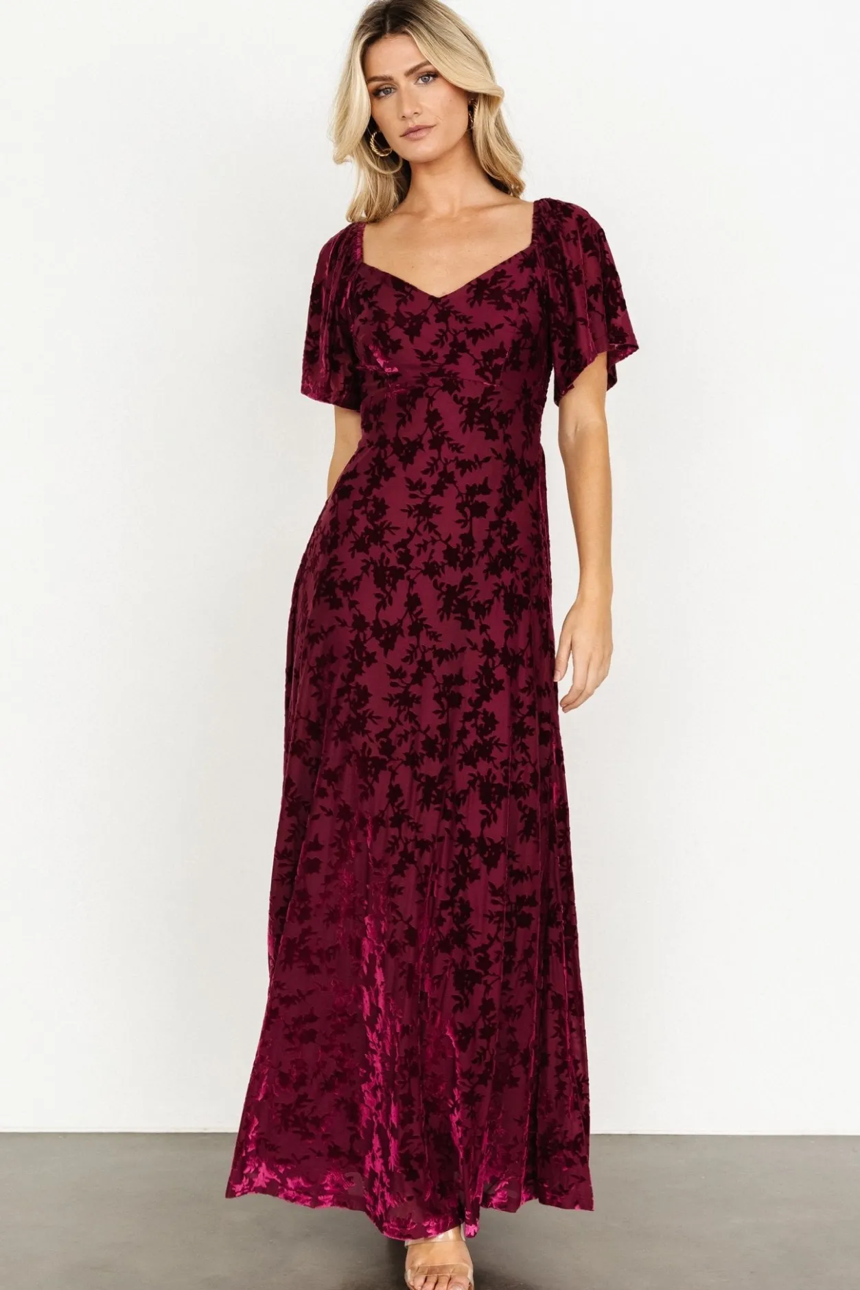Best Baltic Born Everley Velvet Maxi Dress | Mulberry