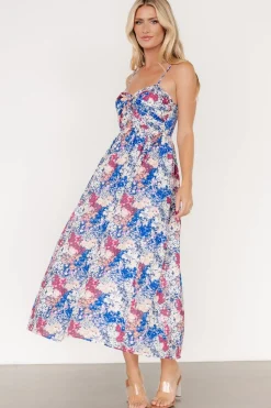 Discount Baltic Born Evette Sweetheart Tank Dress | Blue Multi BlueMulti
