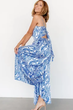 Online Baltic Born Evia Jumpsuit | Blue + White Print Blue+WhitePrint