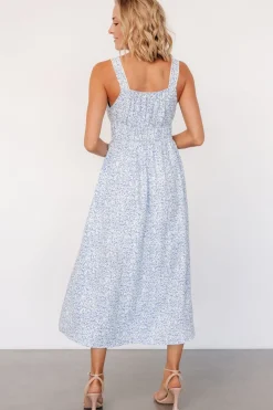 Clearance Baltic Born Evonne Midi Dress | Blue Floral BlueFloral