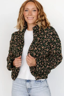 Clearance Baltic Born Ezra Puffer Jacket | Black Print BlackPrint