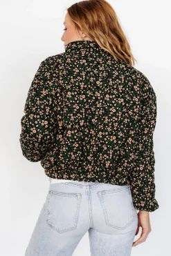 Clearance Baltic Born Ezra Puffer Jacket | Black Print BlackPrint