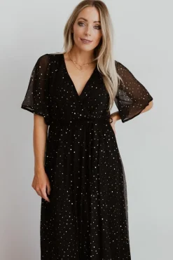 Clearance Baltic Born Fabric Swatch - Abigail Sparkle | Black