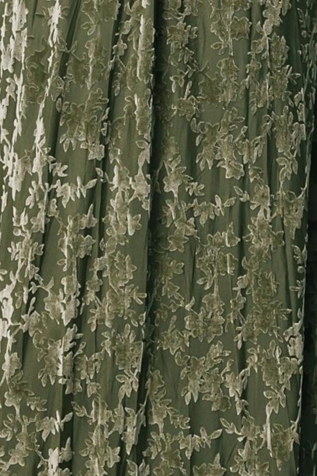 Hot Baltic Born Fabric Swatch - Everley Velvet | Dark Sage DarkSage