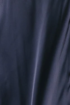 Clearance Baltic Born Fabric Swatch - Vara Satin | Navy