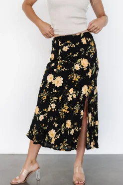 Outlet Baltic Born Fairchild Skirt | Black Floral BlackFloral