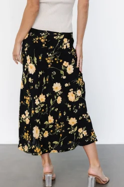 Outlet Baltic Born Fairchild Skirt | Black Floral BlackFloral