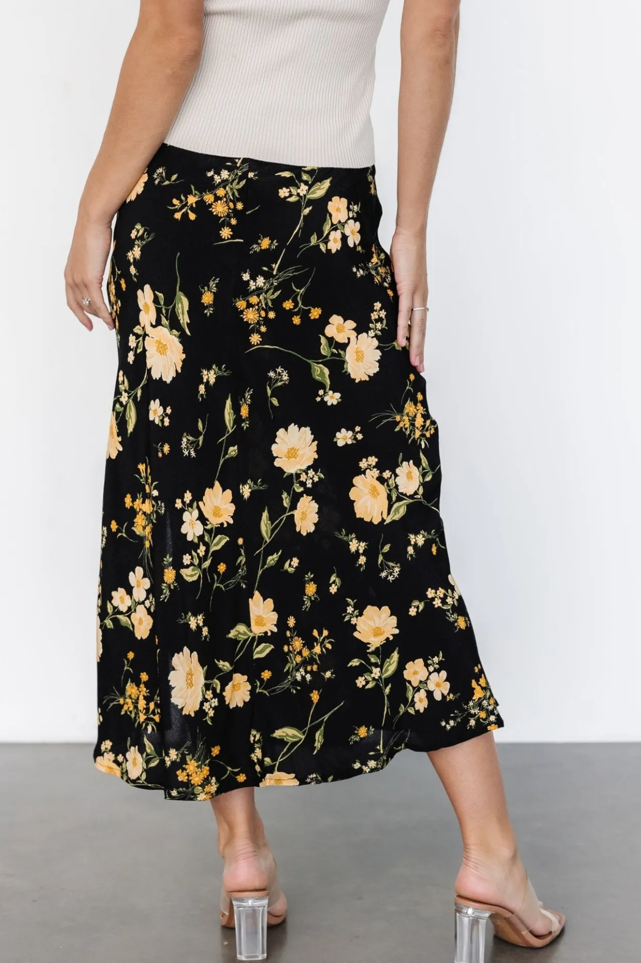 Outlet Baltic Born Fairchild Skirt | Black Floral BlackFloral