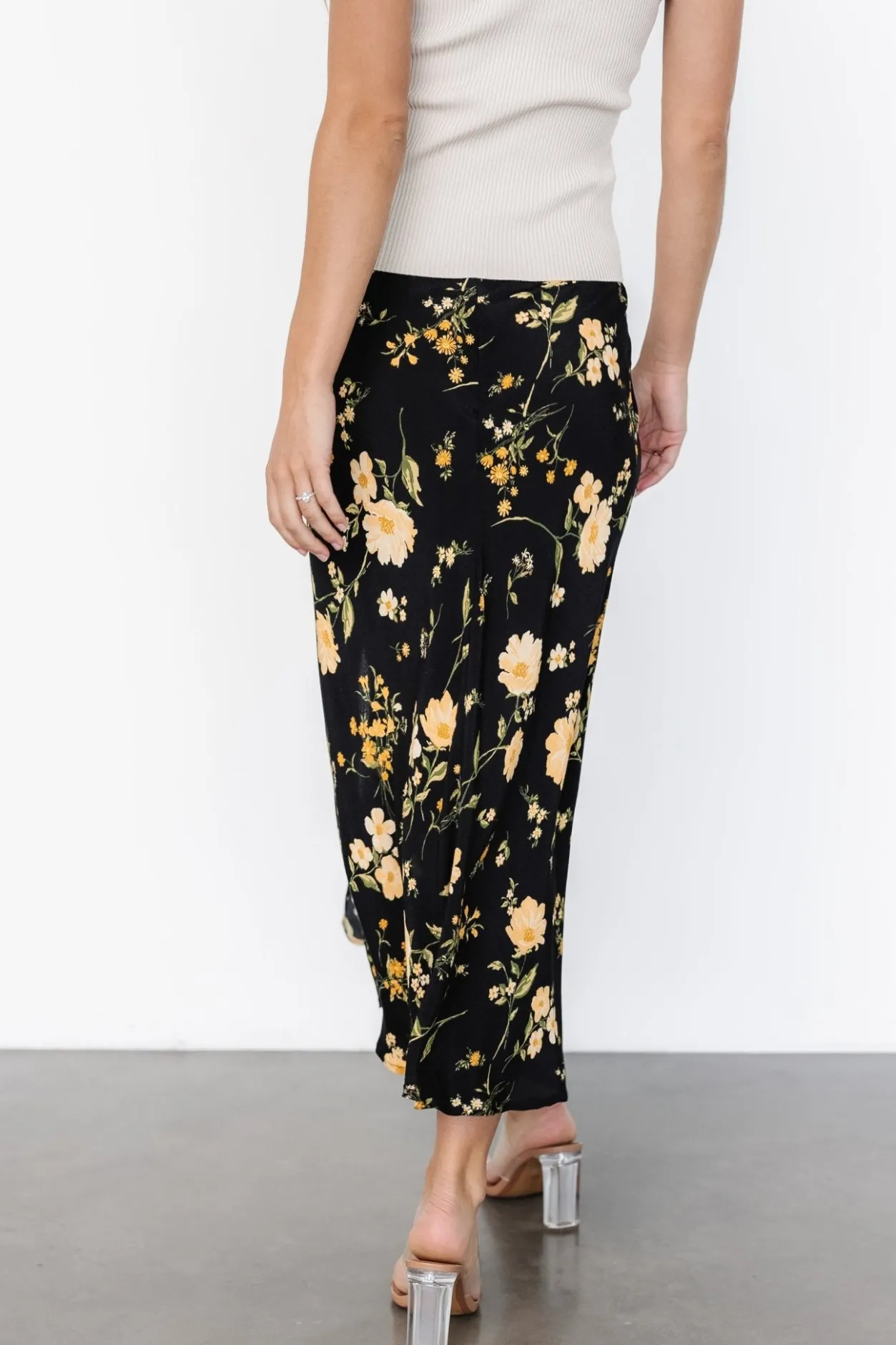 Outlet Baltic Born Fairchild Skirt | Black Floral BlackFloral