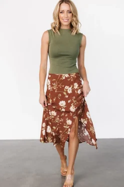 Fashion Baltic Born Fairchild Skirt | Brown Floral BrownFloral