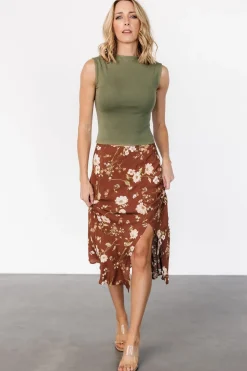 Fashion Baltic Born Fairchild Skirt | Brown Floral BrownFloral