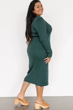 Online Baltic Born Fairmount Ribbed Midi Dress | Green
