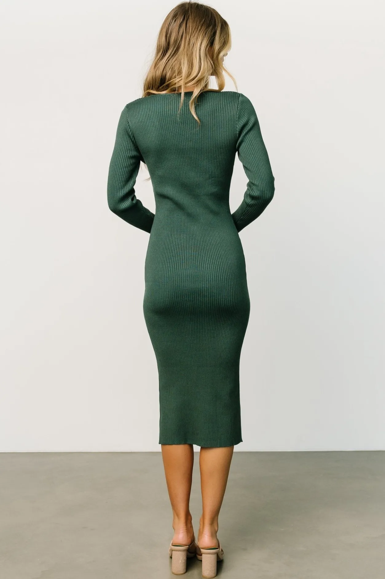 Online Baltic Born Fairmount Ribbed Midi Dress | Green