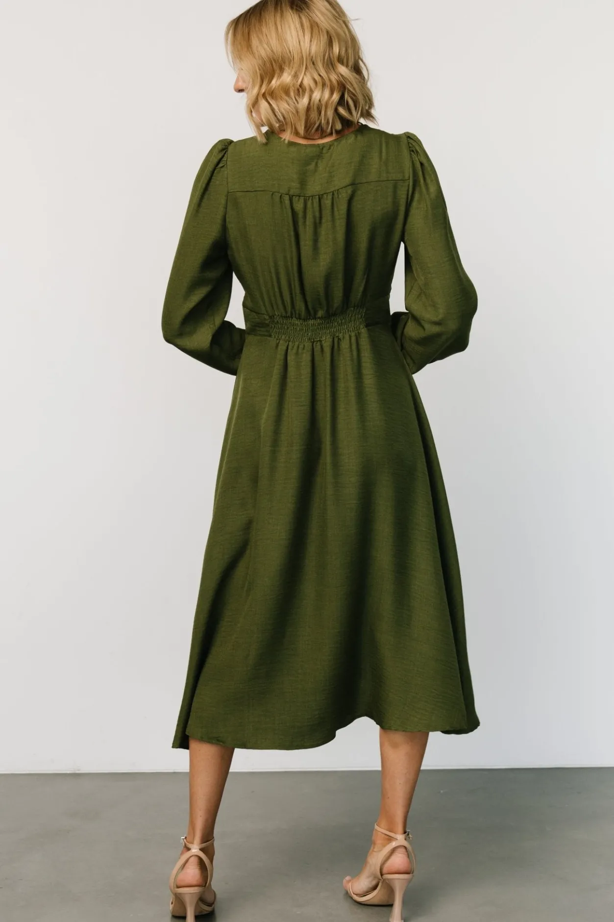 Best Baltic Born Faith Button Midi Dress | Olive