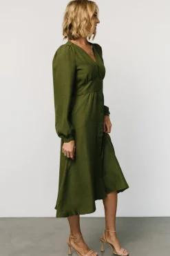 Best Baltic Born Faith Button Midi Dress | Olive