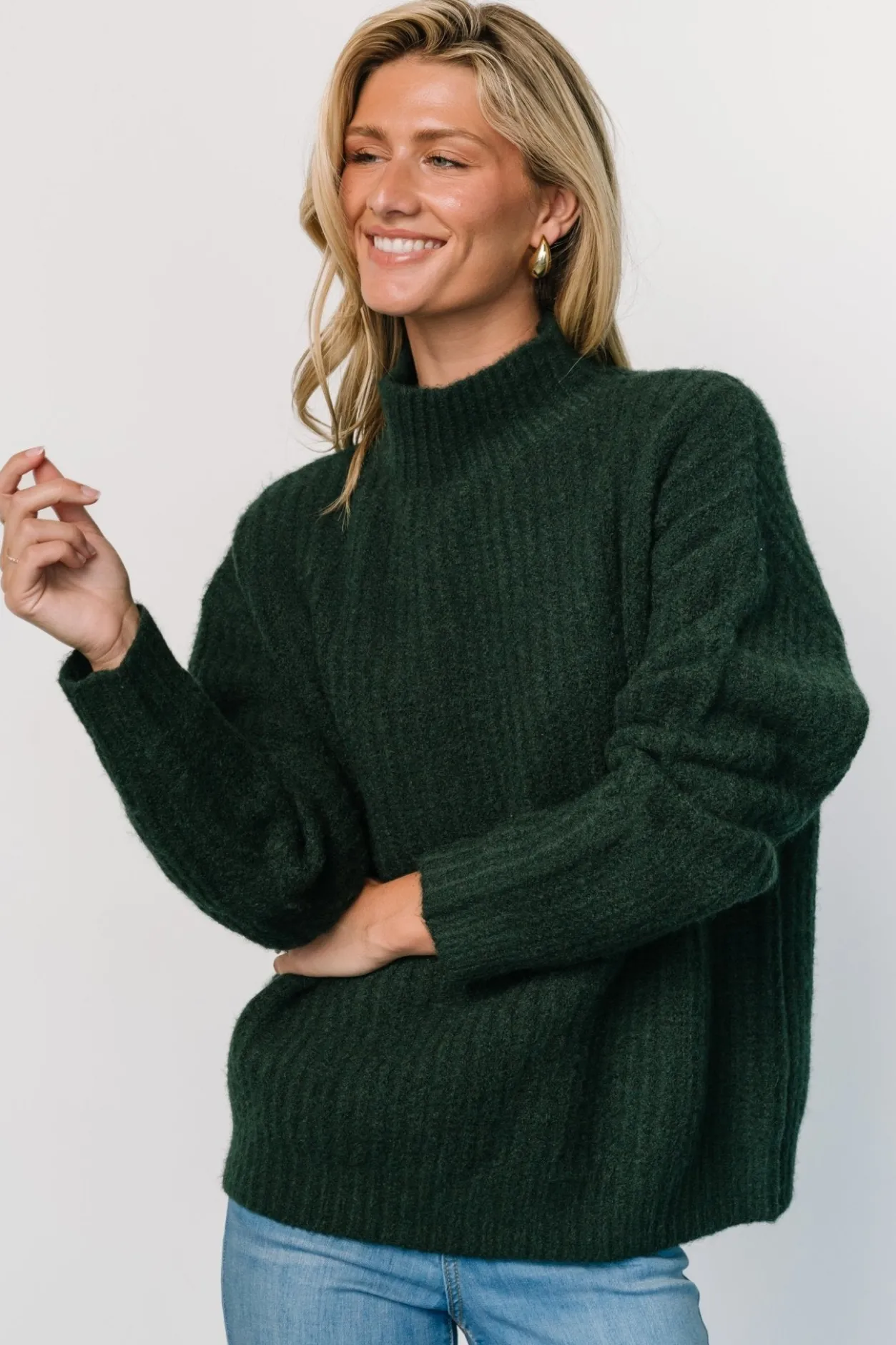 Clearance Baltic Born Fallon Sweater | Dark Green DarkGreen