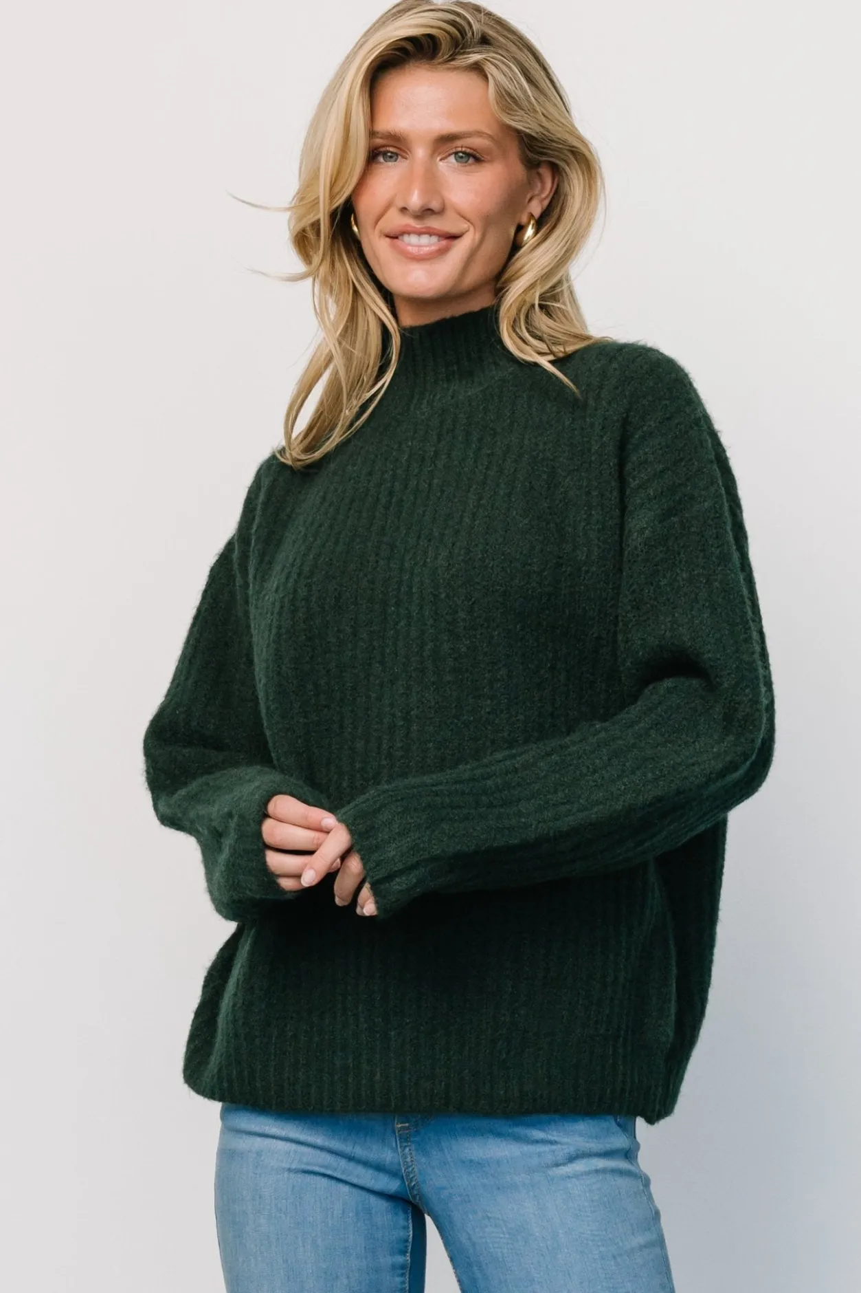 Clearance Baltic Born Fallon Sweater | Dark Green DarkGreen