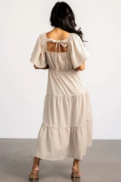 New Baltic Born Fauna Lace Top Dress | Natural