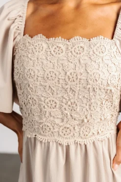 New Baltic Born Fauna Lace Top Dress | Natural