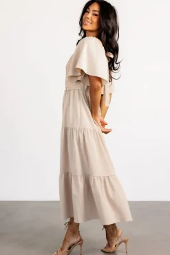 New Baltic Born Fauna Lace Top Dress | Natural