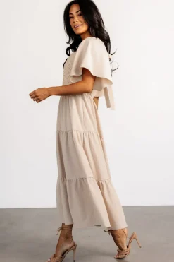 New Baltic Born Fauna Lace Top Dress | Natural