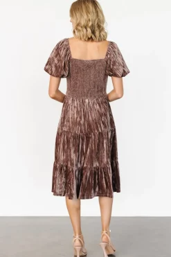 Best Baltic Born Fay Velvet Midi Dress | Cocoa