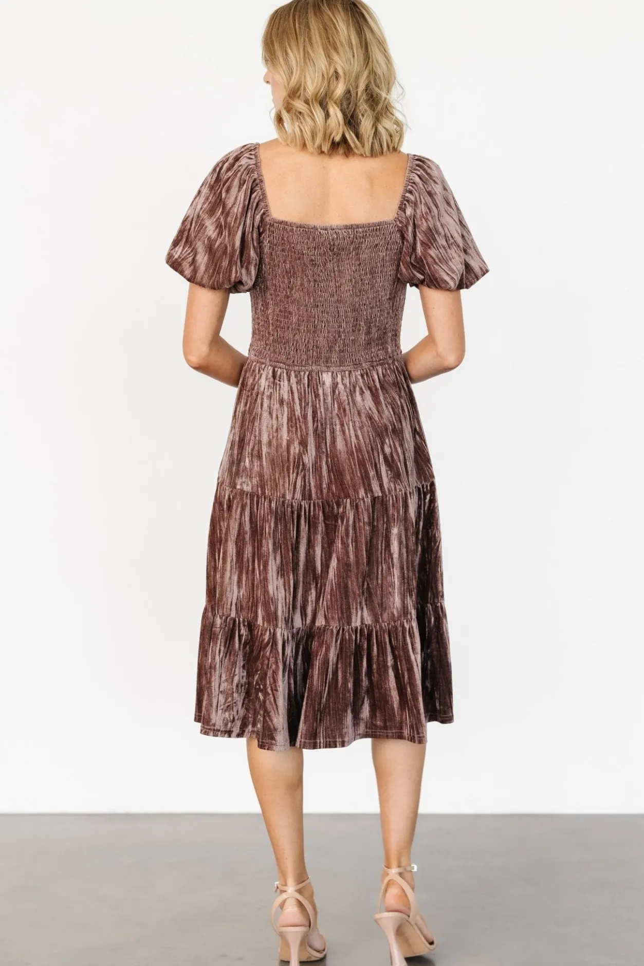 Best Baltic Born Fay Velvet Midi Dress | Cocoa