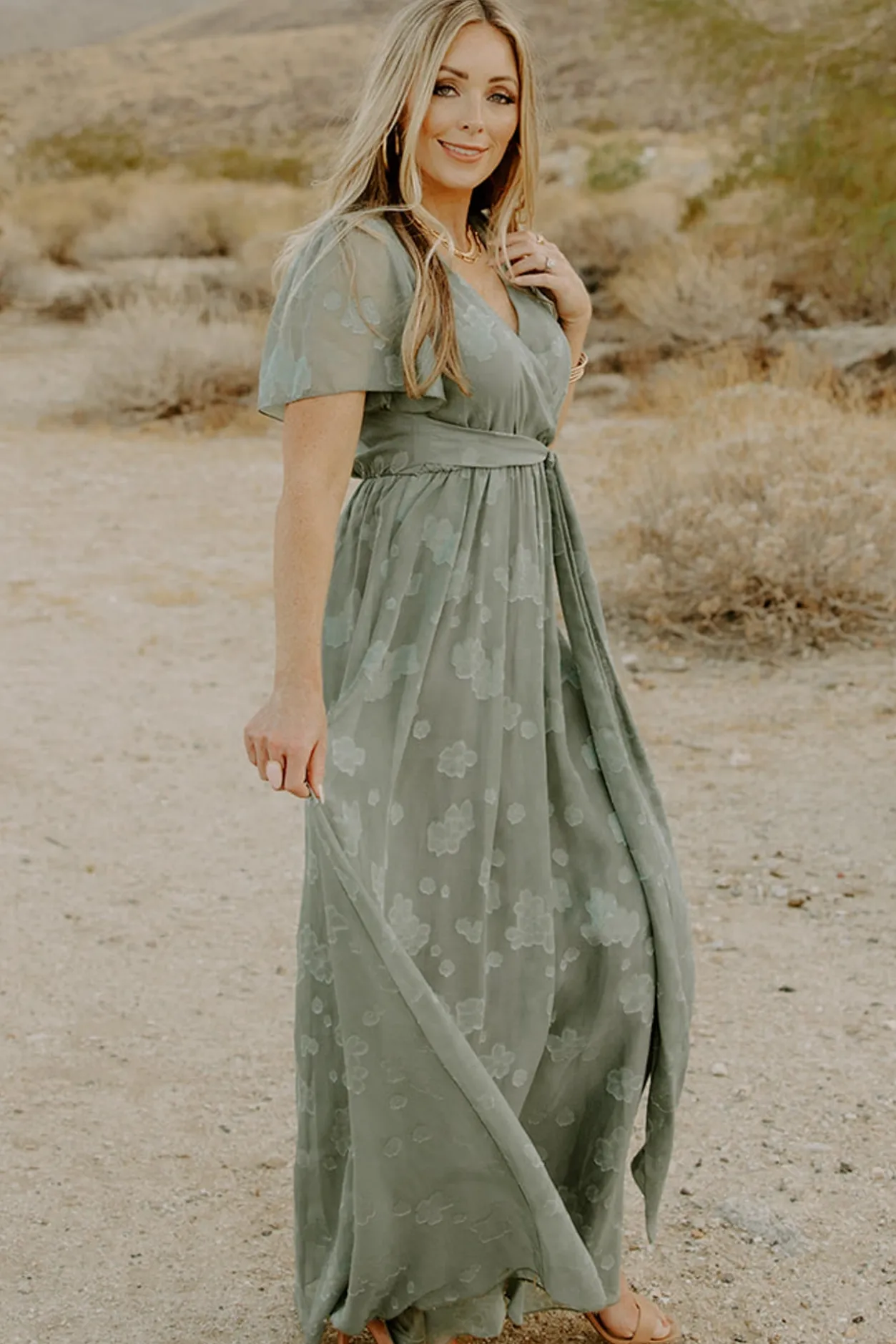 Fashion Baltic Born Faye Maxi Dress | Eucalyptus