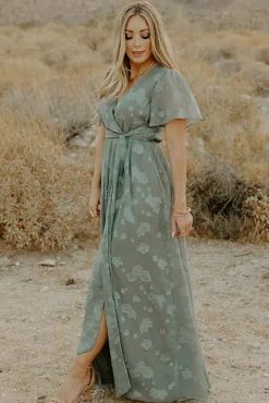 Fashion Baltic Born Faye Maxi Dress | Eucalyptus