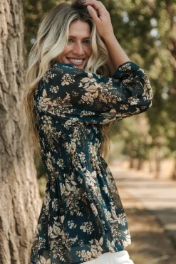Fashion Baltic Born Fenna Smocked Top | Topaz Floral TopazFloral