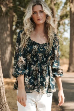 Fashion Baltic Born Fenna Smocked Top | Topaz Floral TopazFloral