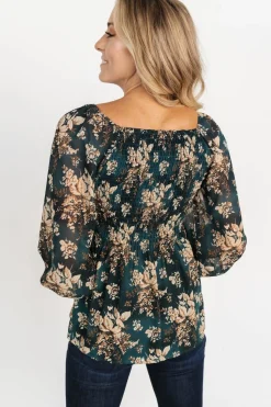 Fashion Baltic Born Fenna Smocked Top | Topaz Floral TopazFloral
