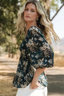 Fashion Baltic Born Fenna Smocked Top | Topaz Floral TopazFloral