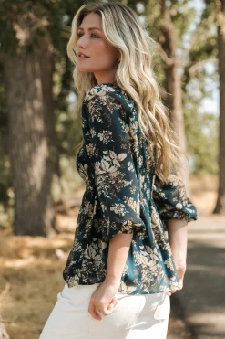 Fashion Baltic Born Fenna Smocked Top | Topaz Floral TopazFloral