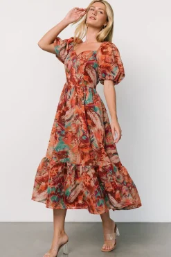 Hot Baltic Born Ferentino Puff Sleeve Dress | Multi